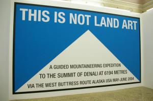 Hamish Fulton, This is not Land Art, 2004, wall painting and vinyl